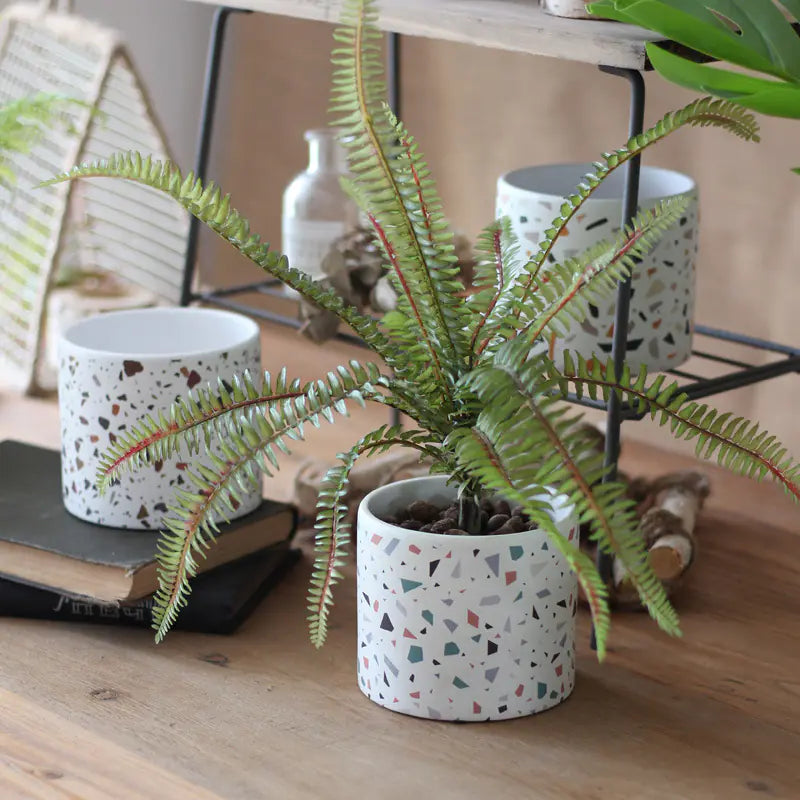 Modern Ceramic Round Planter