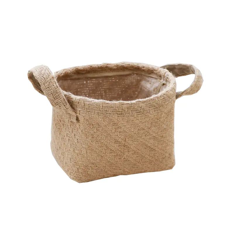 Woven Jute Storage Basket for Toys and Miscellaneous Items