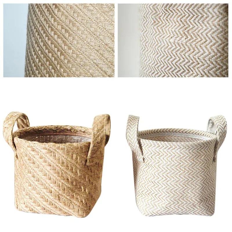 Woven Jute Storage Basket for Toys and Miscellaneous Items