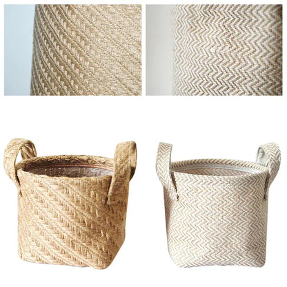 Woven Jute Storage Basket for Toys and Miscellaneous Items
